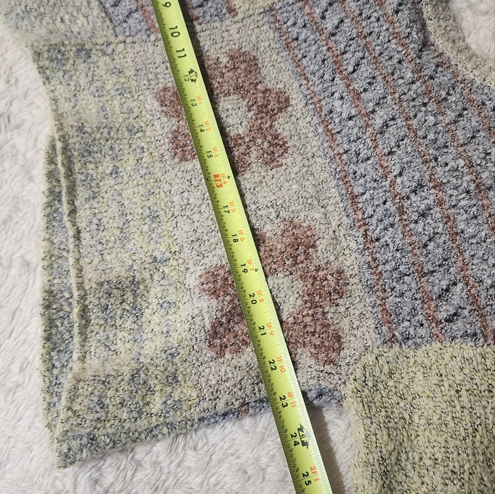 Sincerely Jules Multicolor Patchwork Knit Sweater - image 8